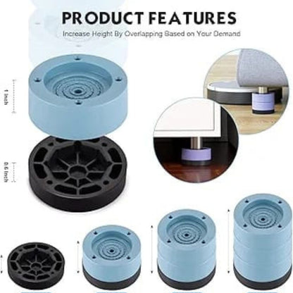 4pc Washing Machine Anti Vibration Pads