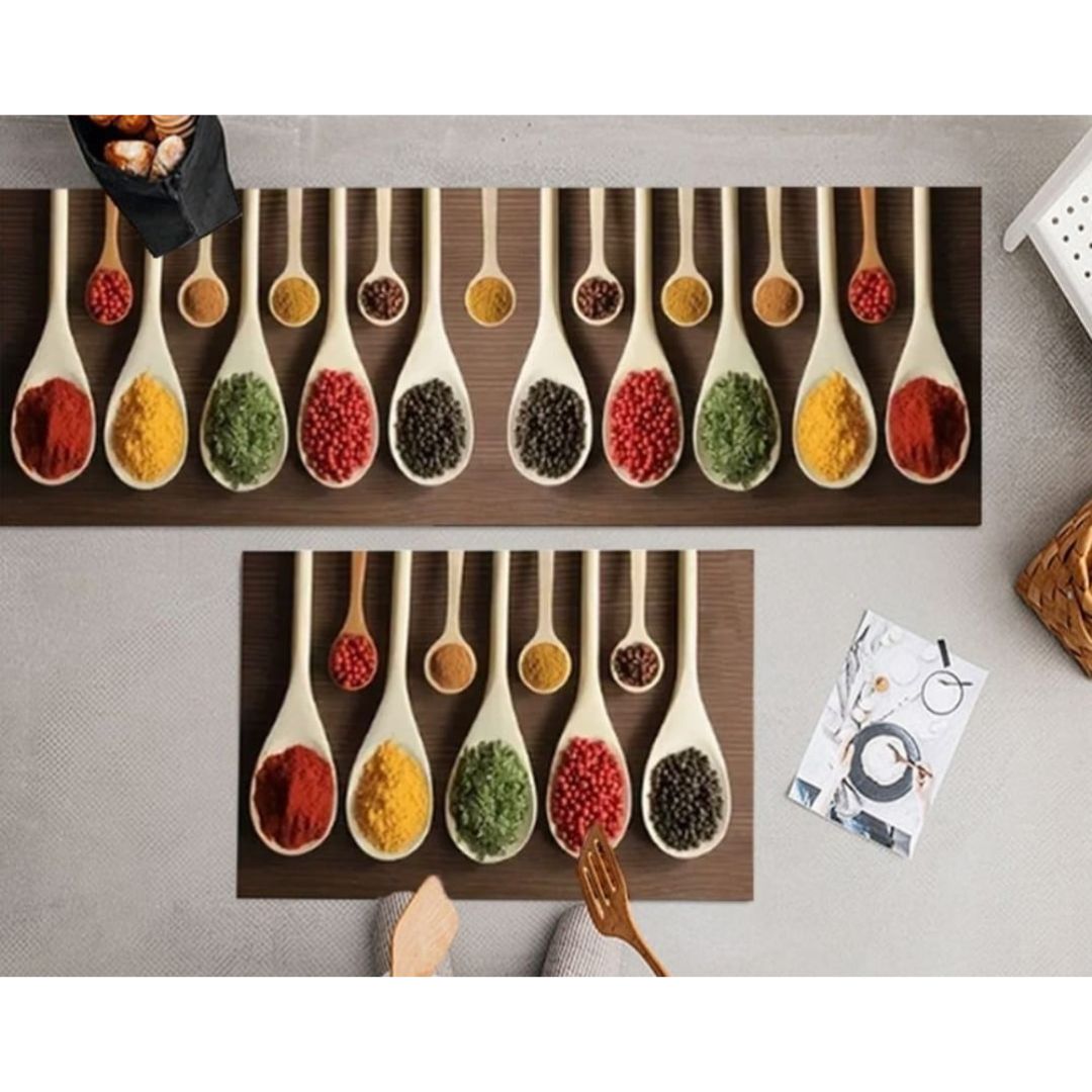 2pc Rubber Kitchen Mat