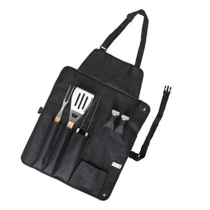 6pc Apron And Braai Set