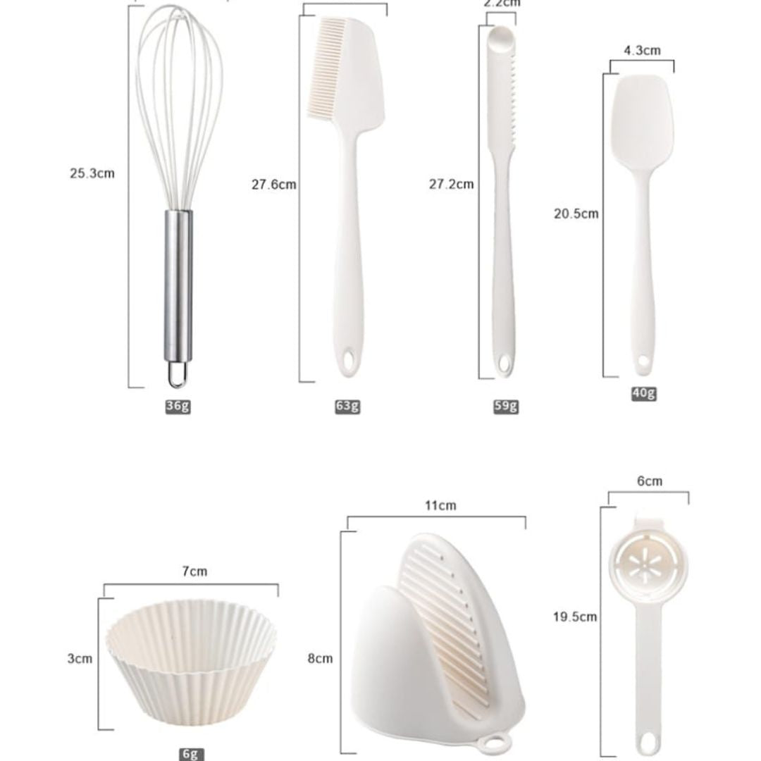22pc Silicone Baking Set