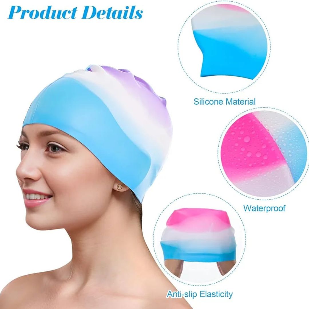 Ombre Swimming Cap