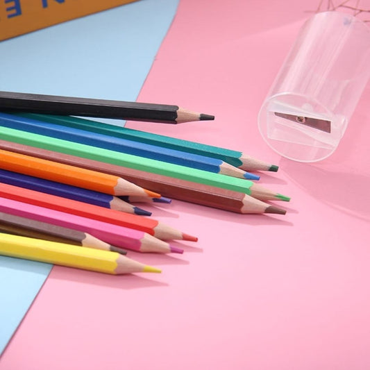 12pc Short Colour Pencil With Sharpener