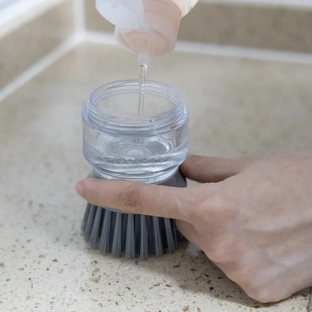 Soap Dispensing Palm Brush