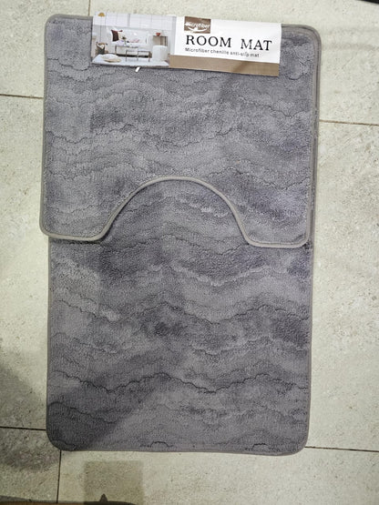 2pc Non Slip Microfibre Bath Mats