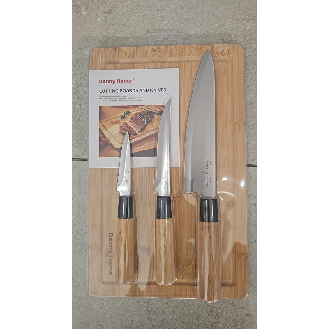 Danny Home 4pc Chopping Board Set