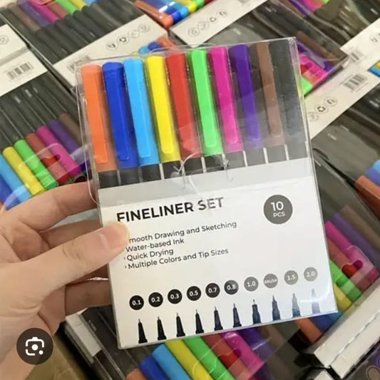 10pce Fine Liners