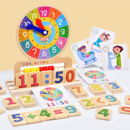 Educational Wooden Clock Puzzle