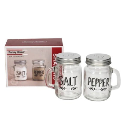 Danny Home 2pc Glass Salt And Pepper Shaker 120mlx2