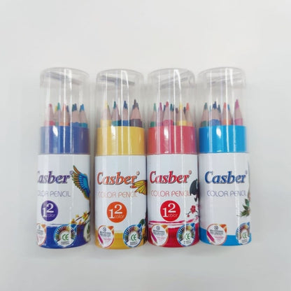 12pc Short Colour Pencil With Sharpener