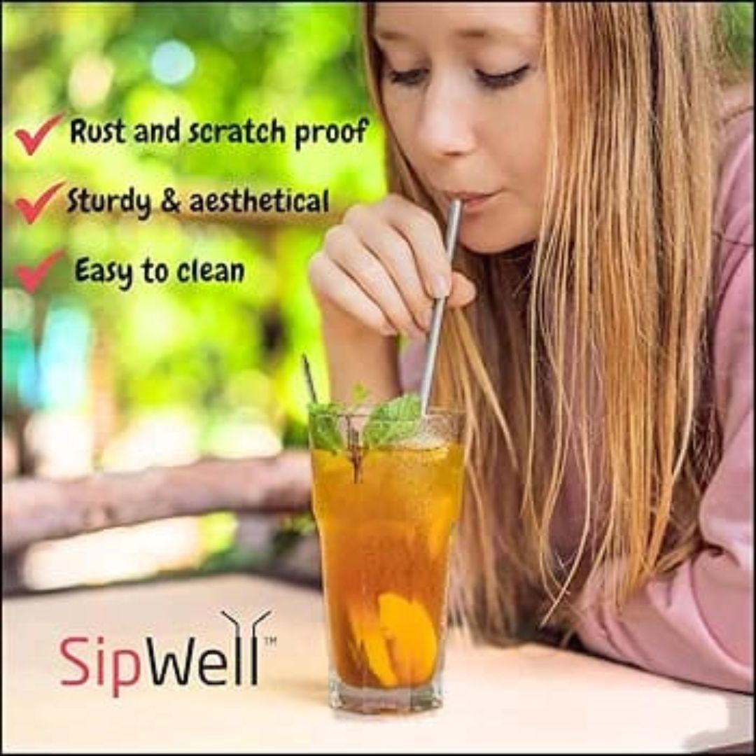 7pc Stainless Steel Straws