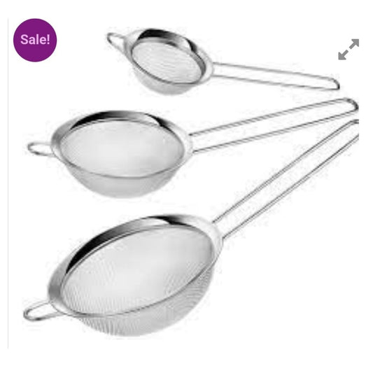 3pc Stainless Steel Sift Set