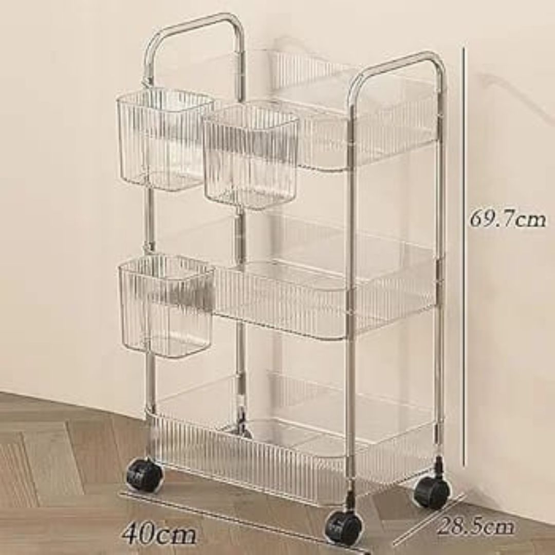 3 Tier Acrylic Trolley