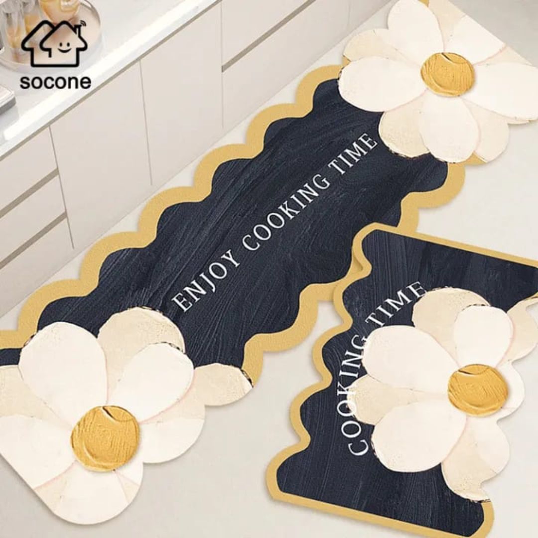 Large 2pc Rubber Kitchen Mat