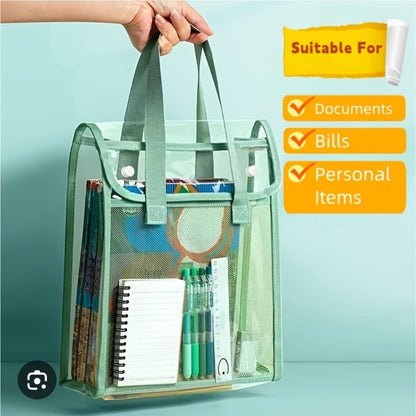 Transparent Vertical Document Bag 26x34cm