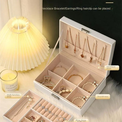 Double Layer PU leather Jewlery Box