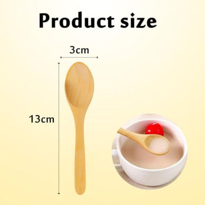 10pc Mini Wooden Spoon 13cm