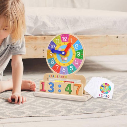 Educational Wooden Clock Puzzle