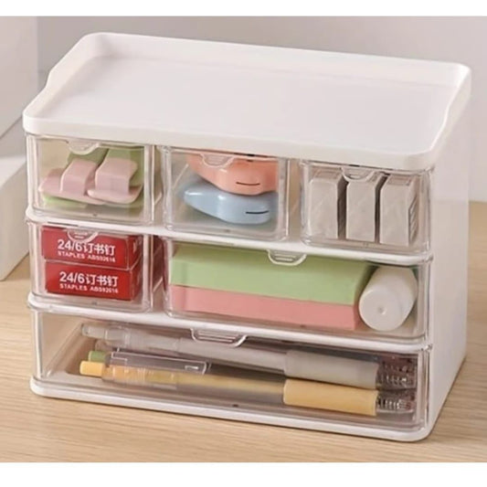 Plastic Stationery Organizer With Draws