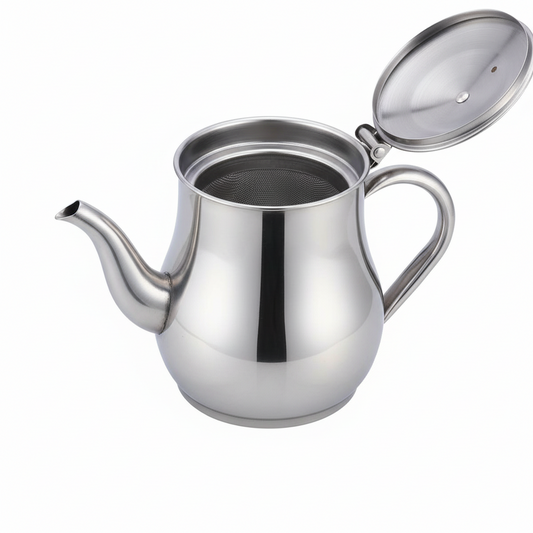 Stainless Steel Jug With Oil Strainer