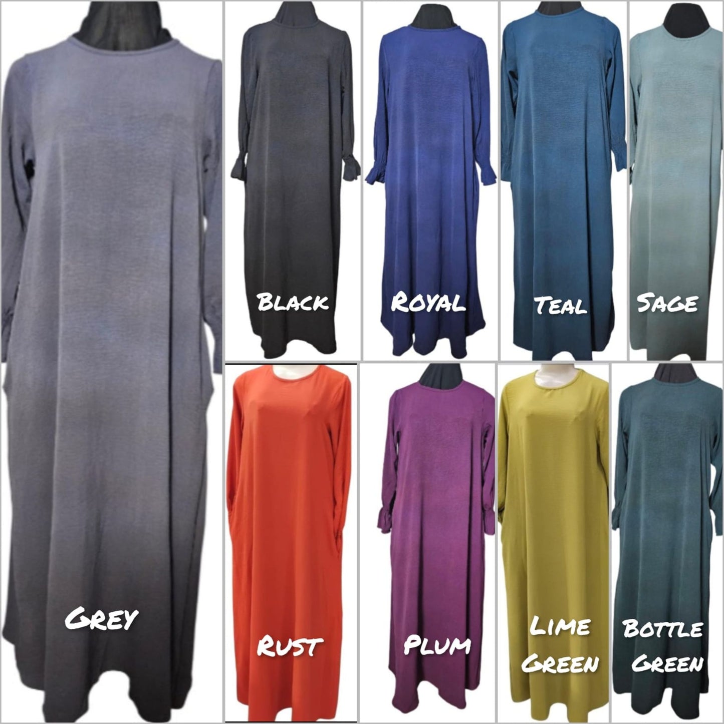 Airflow Abaya With Cuff Sleeve