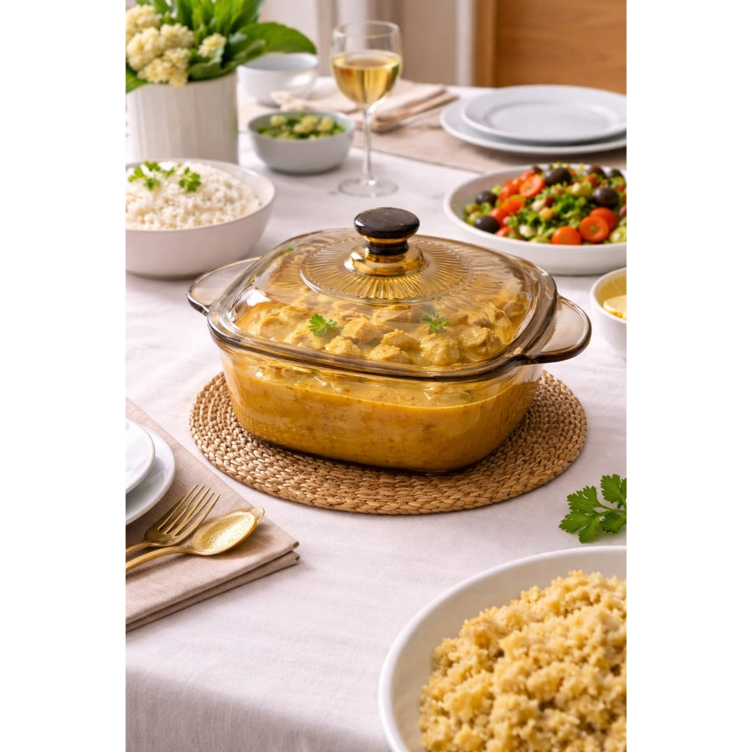 Square Glass Serving Dish