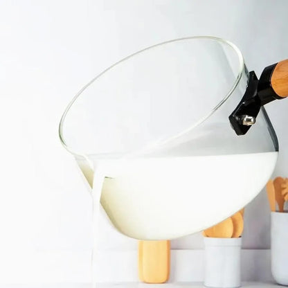 Glass Sauce Pan With Lid 1.8L