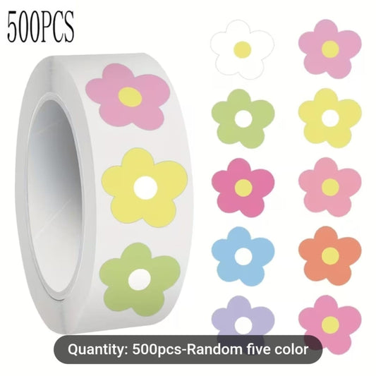 500pc Sticker Roll-Flower