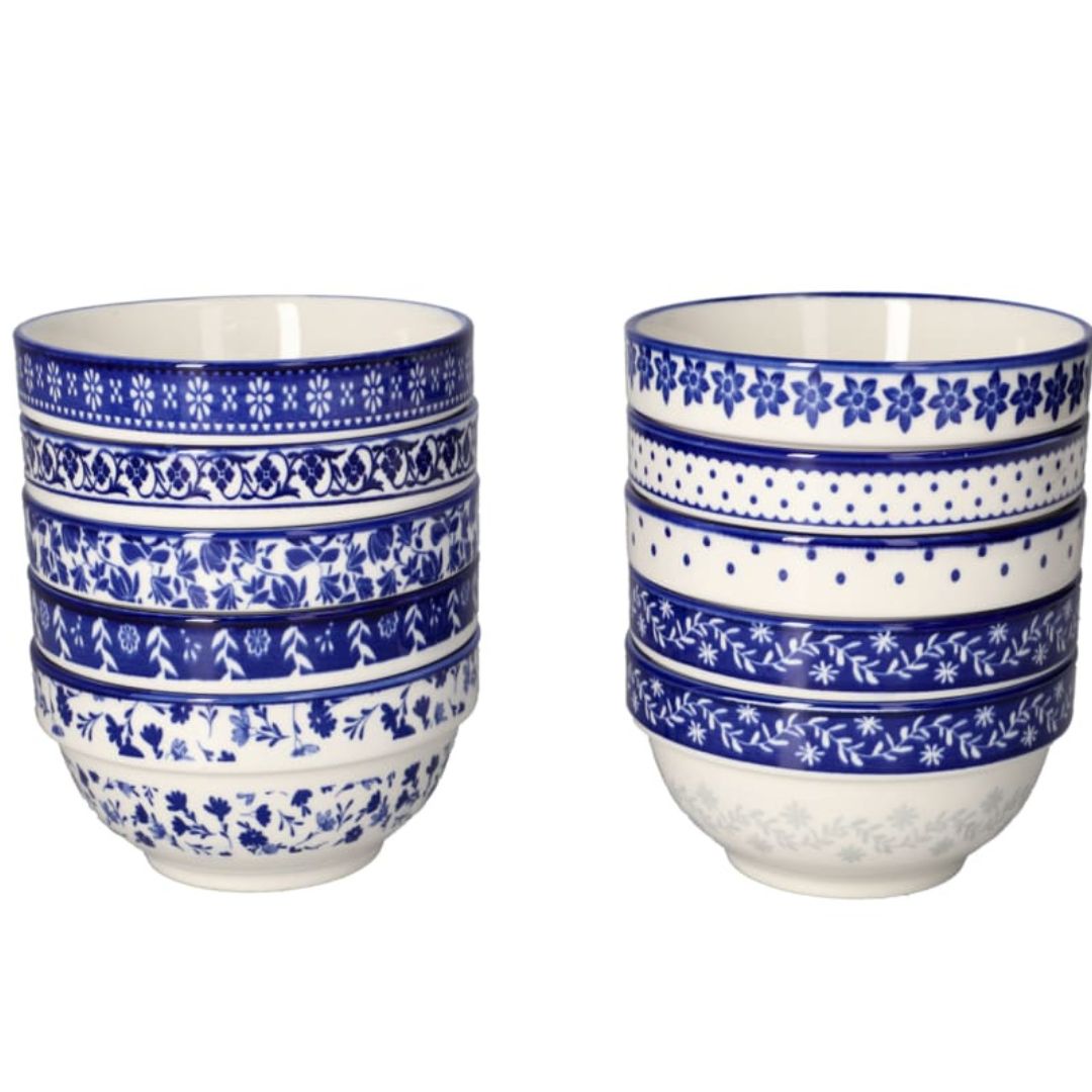 Danny Home 10pc Blue Bohemian Bowls