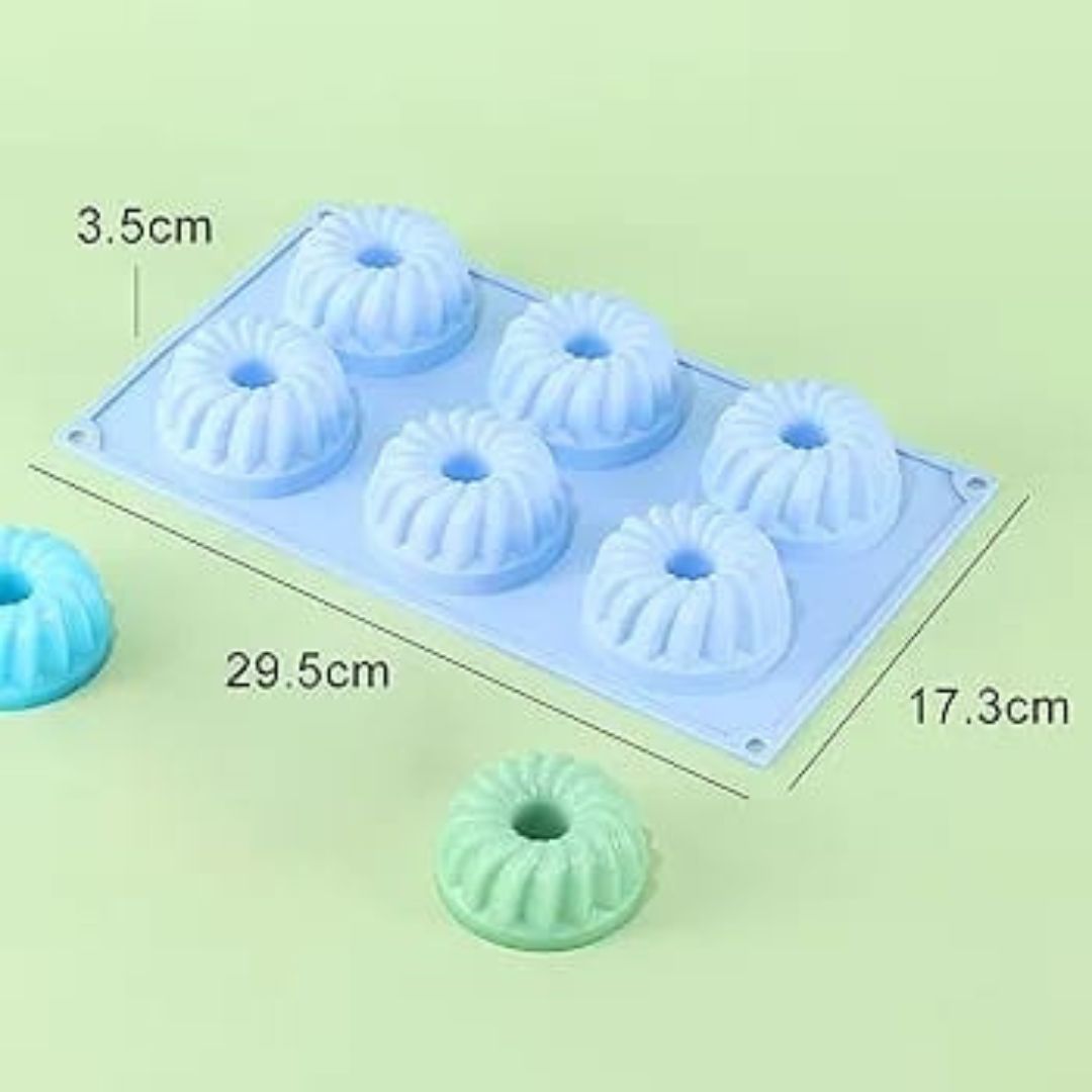 Silicone 6 Slot Bundt Mould