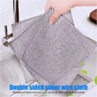 12pc Silver Wire Dishcloth