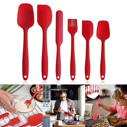 6pc Silicone Heat-resistant Utensils
