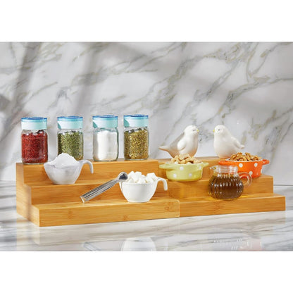 Bamboo Expandable 3 Tier Shelf-largeI