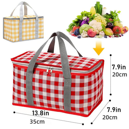 Insulated Reusable Picnic Bag 33x18cm