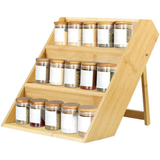3 Tier Bamboo Spice Rack