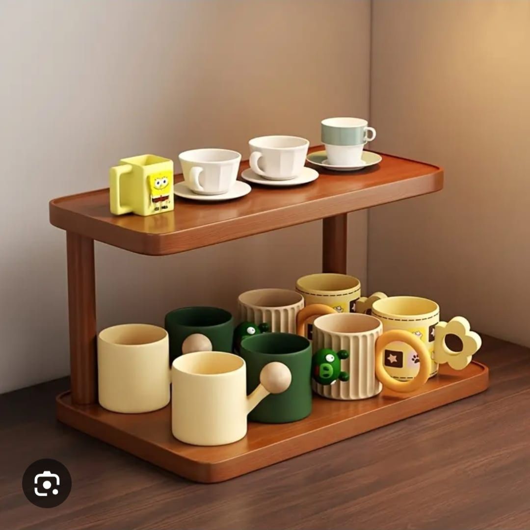 Wooden 2 Tier Shelf/Stand