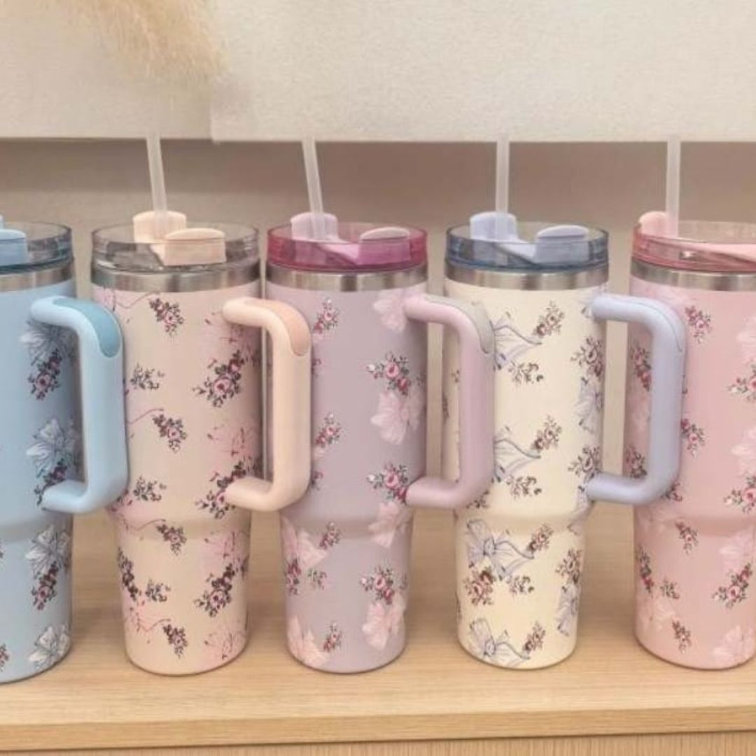 Floral Bow Stanley Dupe 1200ml