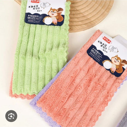 3pc Striped Microfibre Cloth