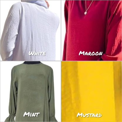 Airflow Abaya With Cuff Sleeve