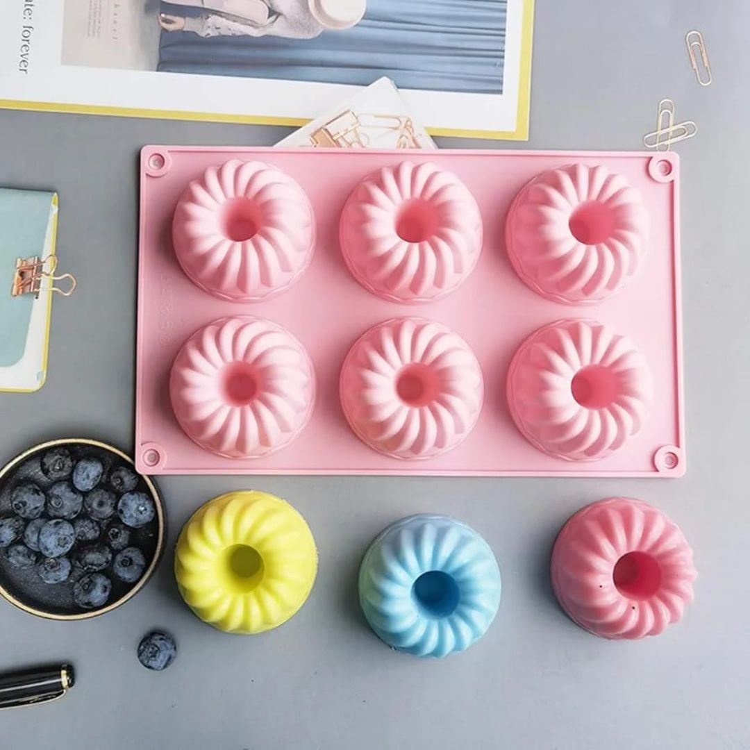 Silicone 6 Slot Bundt Mould