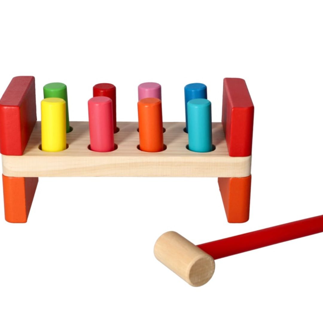 Danny Home Wooden 4 Slot Pounding Toy