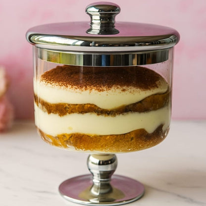 Danny Home Footed Glass Dome With Lid