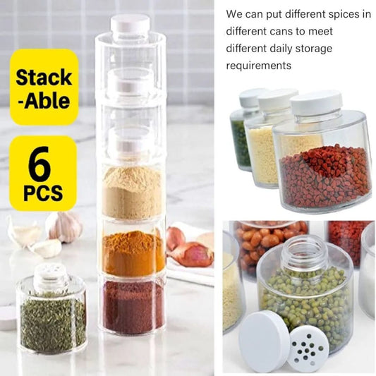 Acrylic 6pc Spice Tower