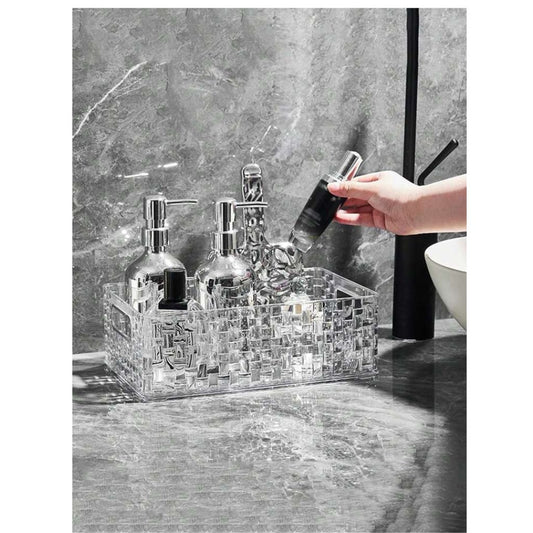 Acrylic Wooven Look Organizer - Rectangle