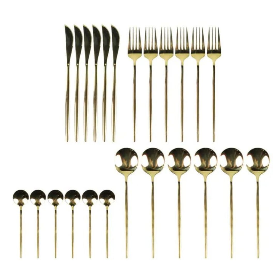 24pc Stainless Steel Utensil