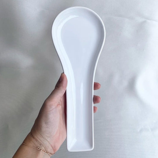 Melamine Spoon Rest - White