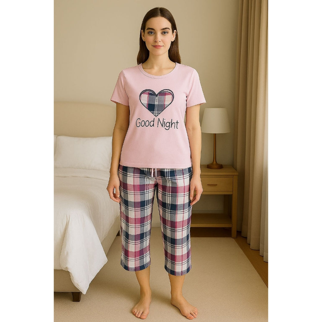 Ladies 3/4 Pjs Goodnight