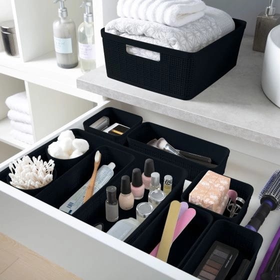 10pc Organizing Plastic Bins