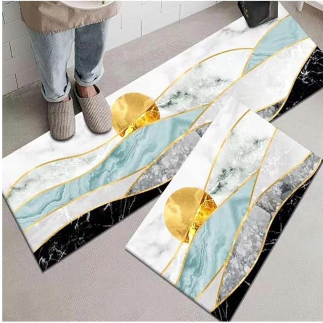 2pc Rubber Kitchen Mat