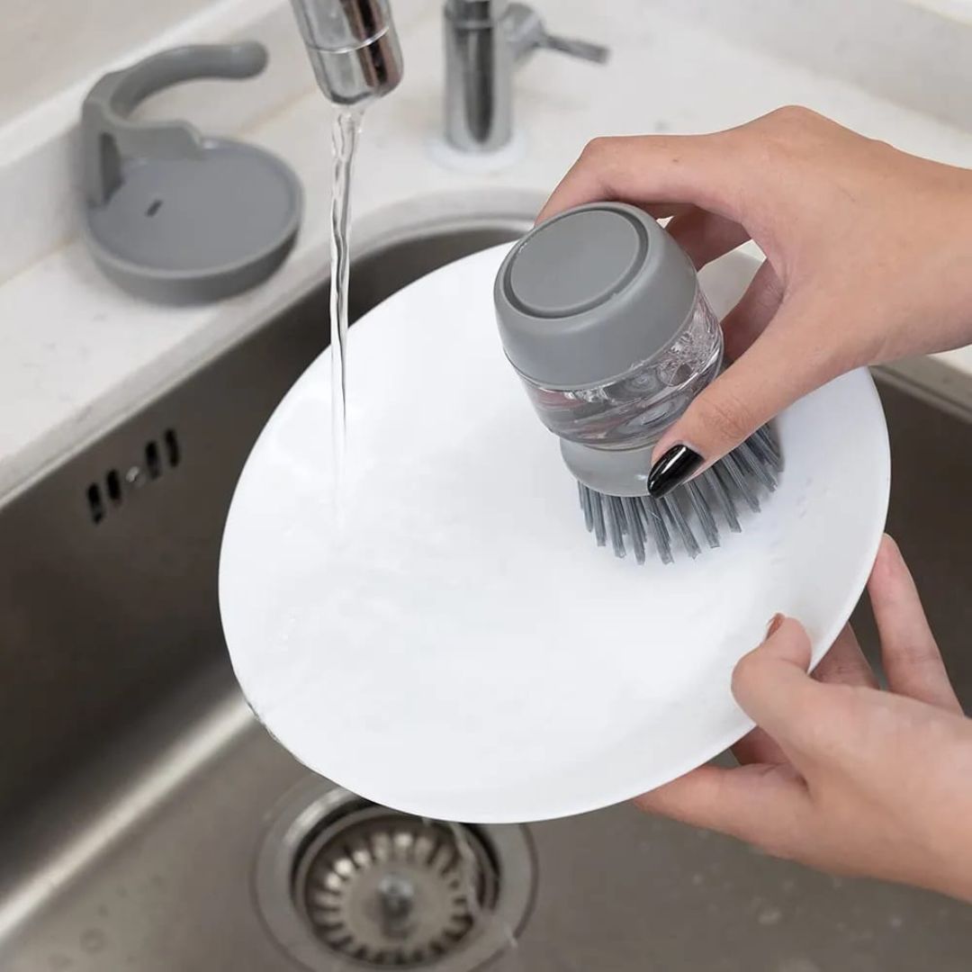 Soap Dispensing Palm Brush