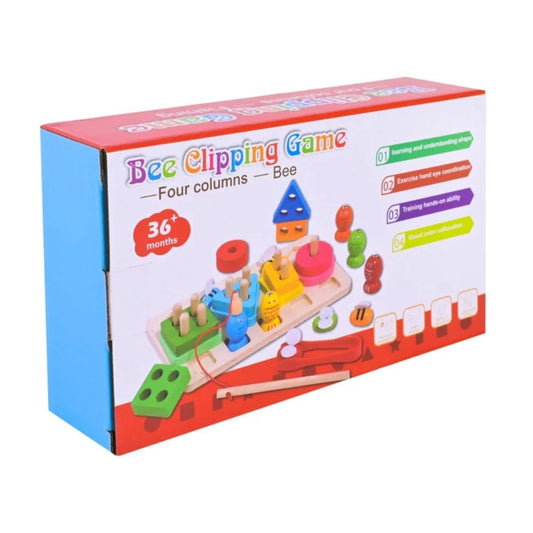 Bee Clipping Wooden Toy